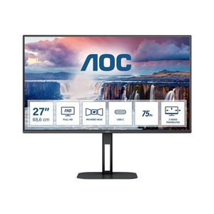 AOC monitor 27V5CE USB Type C 27 IPS FullHD 300 cd/m2, AMD FreeSync, HDMI, USB, 4ms, 75 Hz