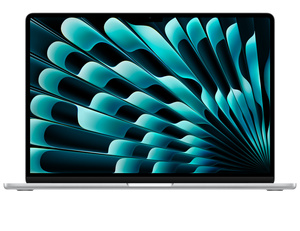 Apple MacBook Air, mryq3cr/a, 15.3 Retina display 500nits, M3 chip 8‑core CPU, 10‑core GPU, 8GB RAM, 512GB SSD, Silver, laptop
