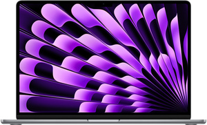 Apple MacBook Air, mryn3cr/a, 15.3 Retina display 500nits, M3 chip 8‑core CPU, 10‑core GPU, 8GB RAM, 512GB SSD, Space Grey, laptop