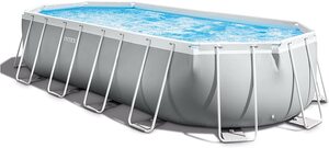 Intex Prism Frame™ bazen 610 x 305 x 122 cm sa pumpom, metalna konstrukcija, merdevine, podloga, prekrivač
