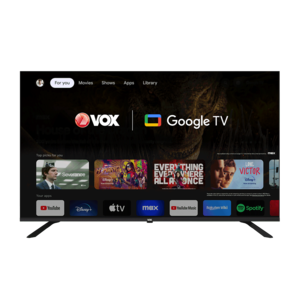 VOX LED televizor 55GOU080B, 4K Ultra HD, Smart TV, Google TV, Crni