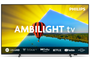 Philips LED televizor 75PUS8079/12, 4K Ultra HD, Smart TV, Titan OS, Ambilight, Pixel Precise Ultra HD, Dolby Atmos, Mat crni **MODEL 2024**