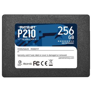 Patriot SSD 256GB 2.5''P210; up to R/W : 500/400 MB/s