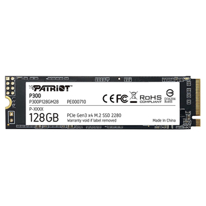 Patriot SSD 128GB, M.2;2280 PCIe Gen3 x 4, NVMe 1.3R/W: 1700/1100 MB/s