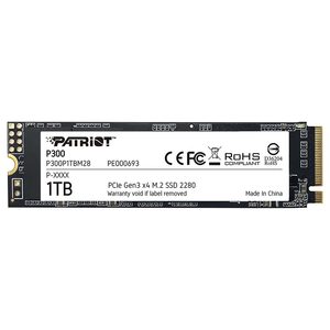Patriot SSD 1TB M.2;P300 M.2 PCIe Gen 3 x4;up to R/W : 1700/1100MB/s