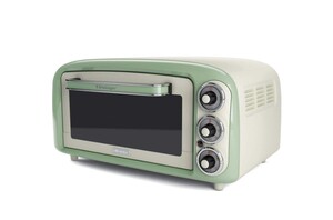 ARIETE mini rerna 979GR VINTAGE; 18l: 1380W, Zelena