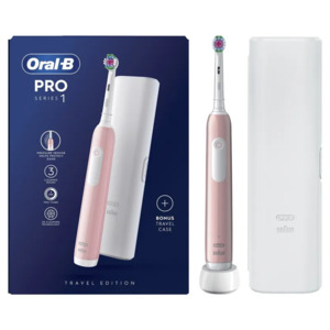 Oral-B četkica za zube PRO 1 PINK + Travel Case