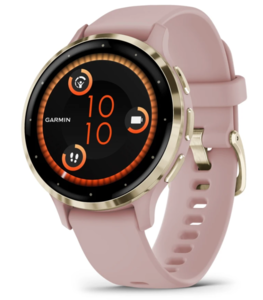 GARMIN Venu 3S, Dust Rose Soft Gold, 41mm, pametni sat, 010-02785-03