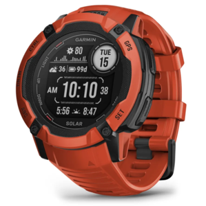 GARMIN Instinct 2X SOLAR Flame Red, 50mm, pametni sat, 010-02805-01