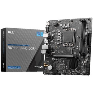 MSI PRO H610M-E DDR4, Intel H610, LGA1700, mATX (PRO_H610M-E_DDR4) matična ploča