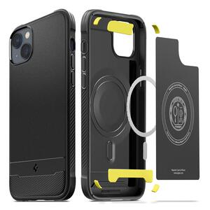 Spigen® Rugged Armor™ (MagFit) ACS05036, maska za iPhone 14  – Matte Black