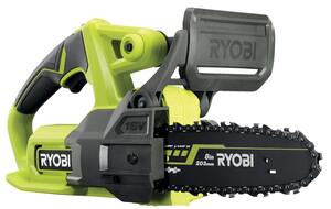 RYOBI akumulatorska kompaktna lančana pila RY18CS20A-0 - 18V ONE+, mač 20cm, brzina lanca 4,6m/s, kapacitet reza 15cm, ručno zatezanje mača - SAMO ALAT