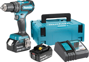 Makita akumulatorska udarna bušilica-izvijač DHP485RFJ + akumulator 18V, Li-ion,2x3,0Ah + punjač DC18RC + Makpac  kofer