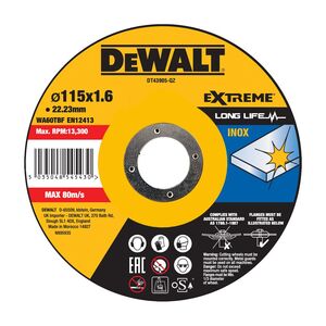 DeWalt rezna ploča za inox 125x3x22,2mm - DT43906