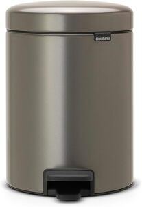 Brabantia Newicon Pedal kanta za smeće 5l, platina 112683