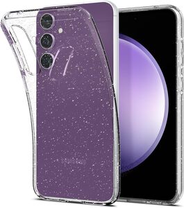 Spigen® Liquid Crystal™ Glitter ACS06370, maska za Samsung Galaxy S23 FE  – Crystal Quartz