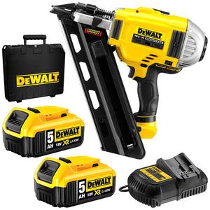 DeWalt akumulatorski pištolj za čavle 18,0 V / 5,0 Ah 90mm DCN692P2