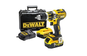 DeWalt akumulatorska udarna bušilica XR - 2 alumulatora, punjač, kofer - DCD795P2