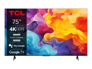 TCL LED televizor 75V6B, 4K HDR, Google OSHDR10, Smart TV, Android OS, Game Master 2.0, Dolby Audio, HDMI 2.1