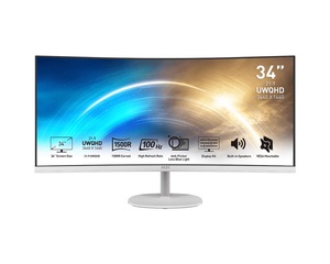 MSI monitor PRO MP341CQW zakrivljeni, 34, UWQHD, VA, 300cd/m2, AMD FreeSync, DP, HDMI, 100Hz, 1ms