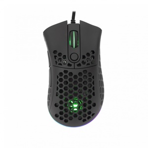 WHITE SHARK Premium gaming miš ESL-M6 SHURIKEN 19000 dpi 6 tipki žični, crni