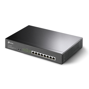 TP-Link 8-Port Gigabit PoE+ Switch, 8 Gigabit RJ45 Ports, 802.3at/af, 126W PoE Power, 1U 13-inch Rack-mountable Steel Case