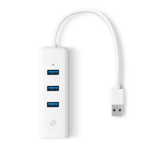 TP-LINK UE330 USB 3.0 3-Port Hub & Gigabit Ethernet Adapter 2 in 1 USB Adapter