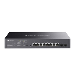 TP-Link SG2210MP Omada 10-Port Gigabit Smart Switch with 8-Port PoE+, 8× G PoE+ ports and 2× G SFP slots, 150 W total PoE budget