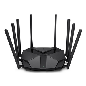 Mercusys MR90X AX6000 8-Stream Dual-Band Wi-Fi 6 Router, 1148 Mbps at 2.4 GHz + 4804 Mbps at 5 GHz, 8× Fixed External Antennas