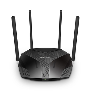 Mercusys MR70X AX1800 Dual-Band WiFi 6 Router, 574 Mbps at 2.4 GHz + 1201 Mbps at 5 GHz,  4× Fixed External Antennas, 3× Gigabit LAN Ports