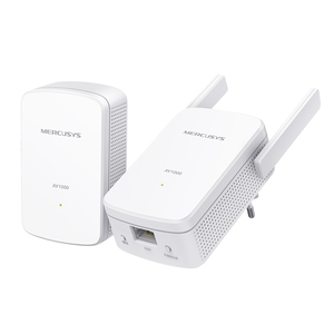 Mercusys MP510 KIT AV1000 Gigabit Powerline N300 Wi-Fi KIT (1× MP510 + 1× MP500) 300 Mbps at 2.4 GHz, 1000 Mbps Powerline