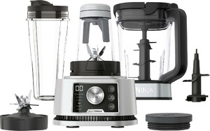 NINJA blender CB350EU Foodi 3-u-1 Power Nutri Blender, srebreni: 1200 W; 10 brzina rada