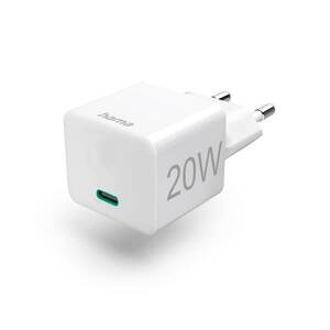 HAMA 20 W brzi punjač 121816, USB-C, Bijeli (kabl nije uključen)