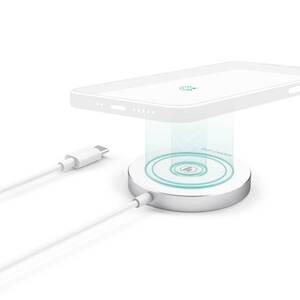 HAMA 15 W bežični punjač, 121817 MAGCHARGE, bijeli