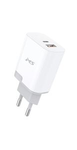 MS POWER 30 W auto punjač Z500, Type-C + USB, bijeli (kabel nije uključen)