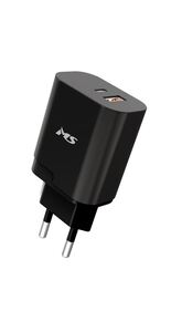 MS POWER 30 W auto punjač Z501, Type-C + USB, crni (kabel nije uključen)