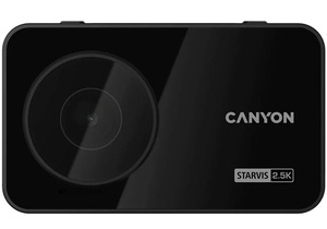 CANYON auto kamera DVR25GPS WQHD 2.5K 1440p, Wi-Fi, GPS, Black