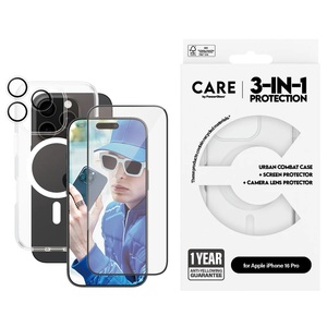 PanzerGlass 3u1 set Apple iPhone 16 Pro mobitel, White