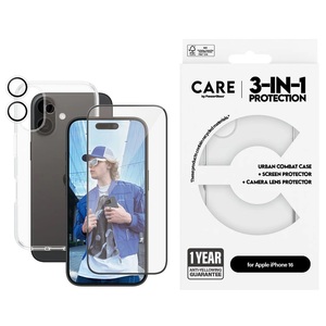 PanzerGlass 3u1 set Apple iPhone 16 mobitel