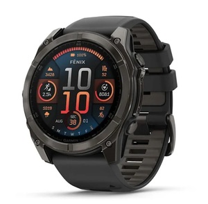 GARMIN Fenix 8 AMOLED Sapphire pametni sat, 51 mm, Carbon Gray, Pebble Gray remen