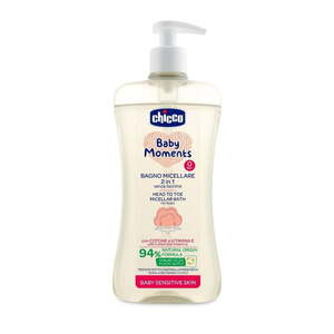 Chicco Kupka i šampon Micelar Sensitive Baby Moments, 500ml