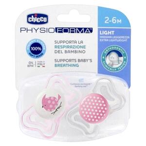 Chicco Duda Physio Light, 2m-6m, roza, 2pcs