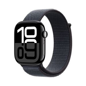 Apple Watch S10 GPS 42mm Jet Black Aluminium Case Ink Sport Loop