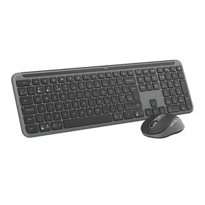 LOGITECH miš i tastatura Signature Slim Combo MK950 bežični set sivi US layout