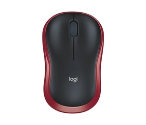 LOGITECH miš M185 bežični crveni