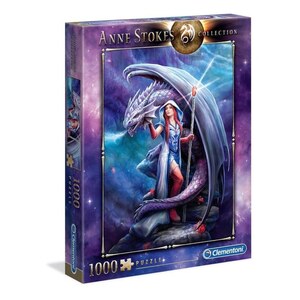 Clementoni puzzle 1000 ANNE STOKES - DRAGON MAGE CL39525