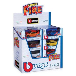 BBURAGO 1/43 STREET FIRE DISPENSER (24x3) Asst