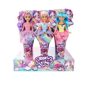 SPARKLE GIRLZ unicorn princess in cone ZU10092 - SORTO