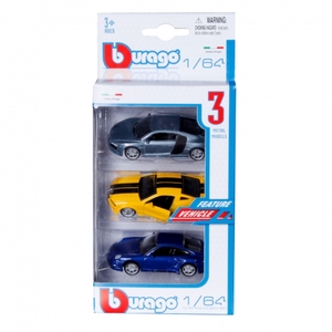 BBURAGO 1:64 3PK, ASST.