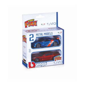 BBURAGO 1/43 STREET FIRE 2-PC GIFT PK